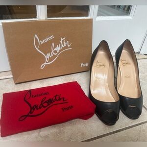 Christian Louboutin Yoyo 85 peep toe heels